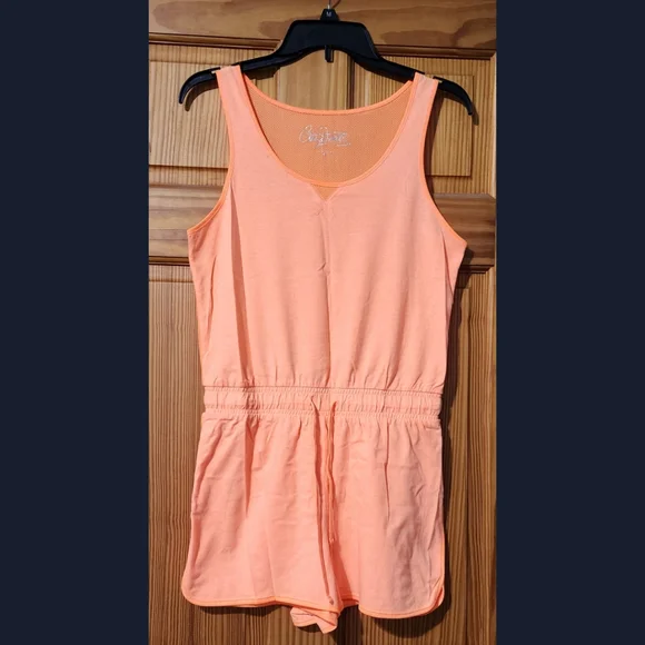 City Streets Romper Women's Size Medium Orange - Picture 1 of 2